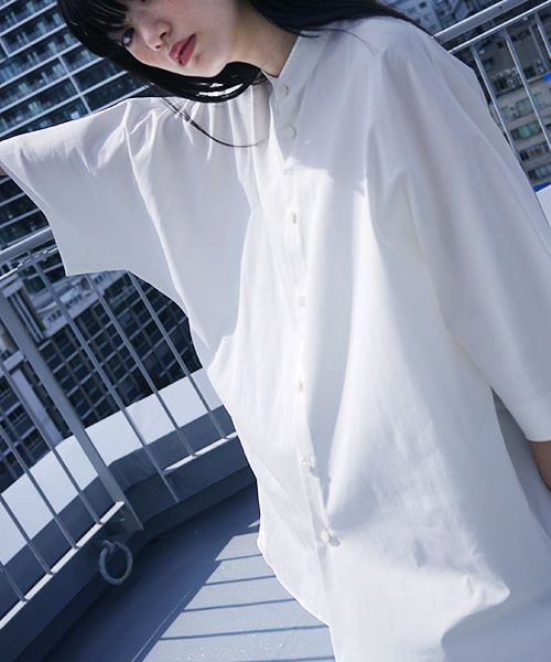 VUy.ヴウワイ.standcolor shirt vuy-s12-s02[WHITE]