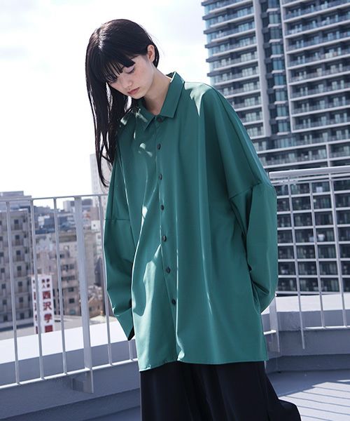 VUy.ヴウワイ.classic shirt vuy-s12-s03[GREEN]:s