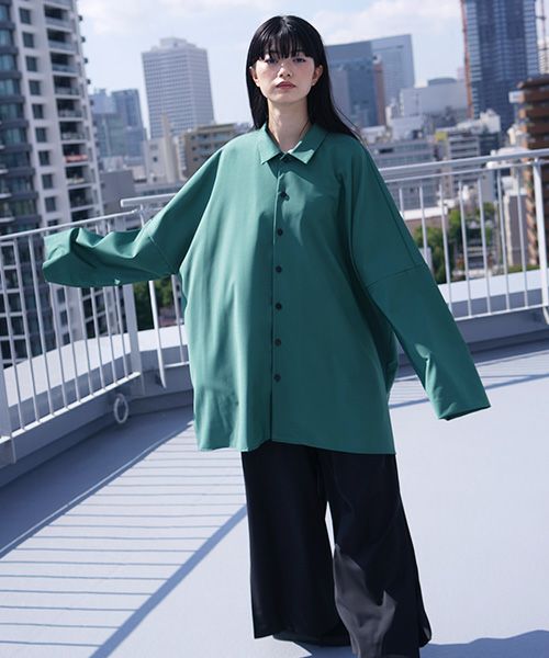 VUy.ヴウワイ.classic shirt vuy-s12-s03[GREEN]:s