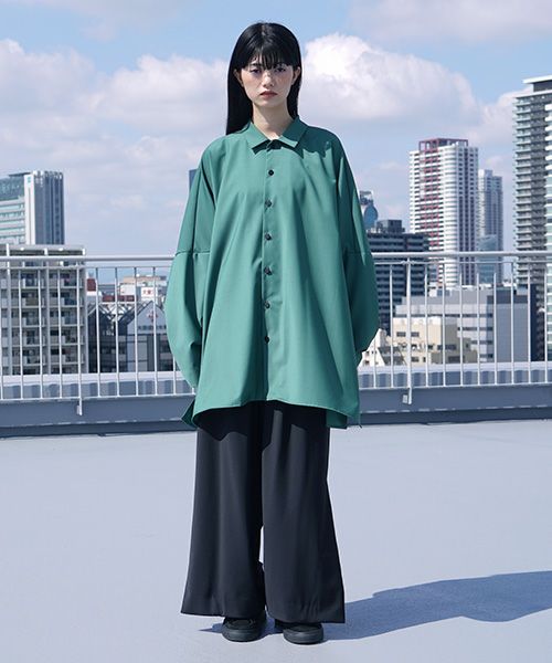 VUy.ヴウワイ.classic shirt vuy-s12-s03[GREEN]:s