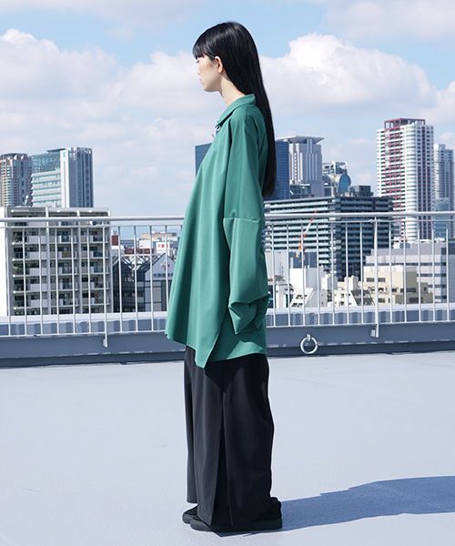 VUy.ヴウワイ.classic shirt vuy-s12-s03[GREEN]:s