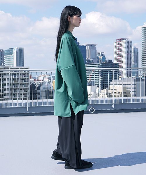 VUy.ヴウワイ.classic shirt vuy-s12-s03[GREEN]:s
