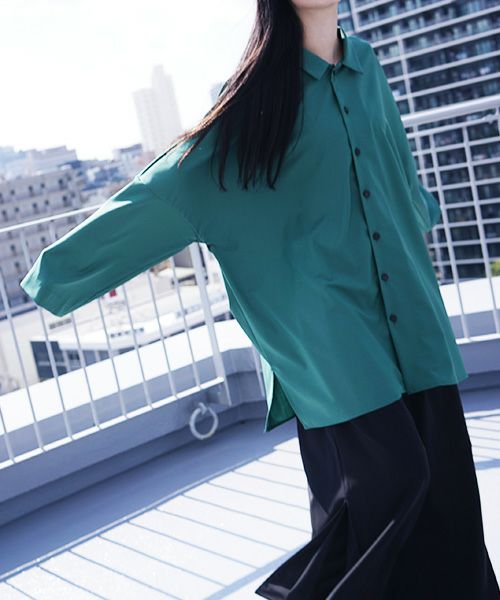 VUy.ヴウワイ.classic shirt vuy-s12-s03[GREEN]:s