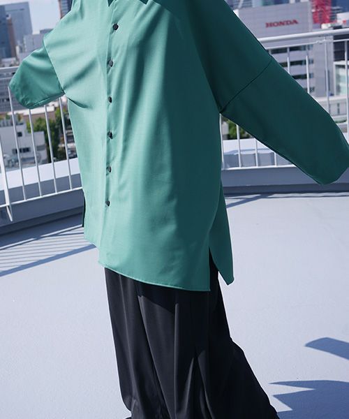 VUy.ヴウワイ.classic shirt vuy-s12-s03[GREEN]:s
