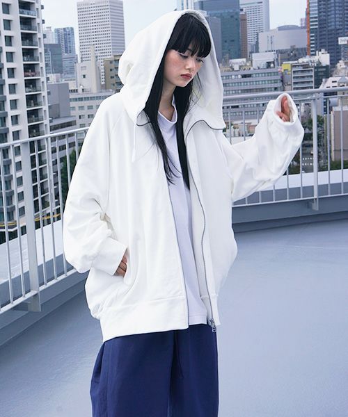VUy.ヴウワイ.big hoody vuy-s12-k03[WHITE]