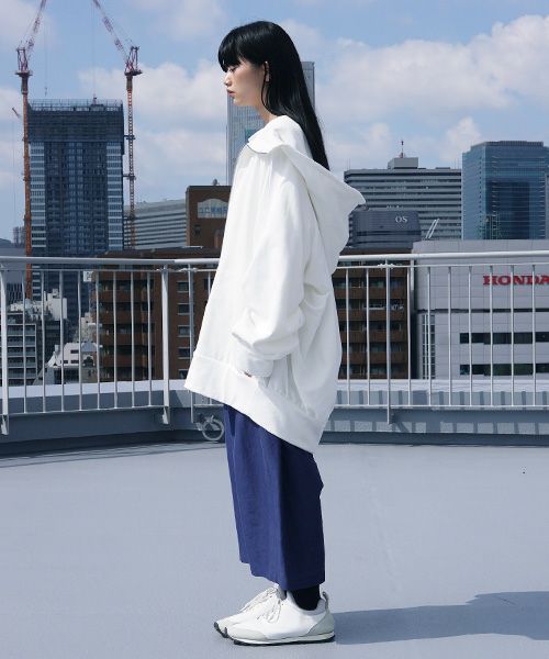 VUy.ヴウワイ.big hoody vuy-s12-k03[WHITE]