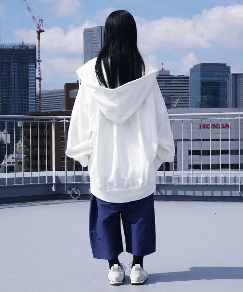 VUy.ヴウワイ.big hoody vuy-s12-k03[WHITE]