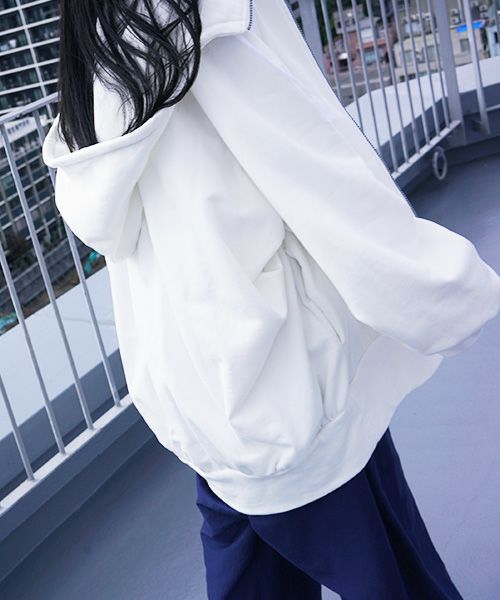 VUy.ヴウワイ.big hoody vuy-s12-k03[WHITE]