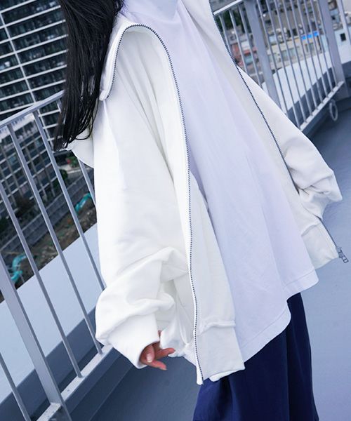 VUy.ヴウワイ.big hoody vuy-s12-k03[WHITE]