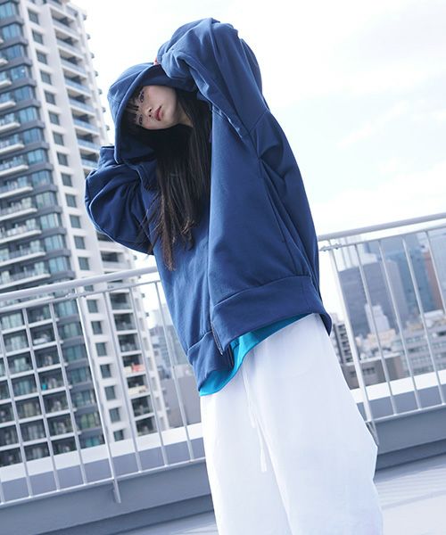 VUy.ヴウワイ.big hoody vuy-s23-k04[BLUE]_