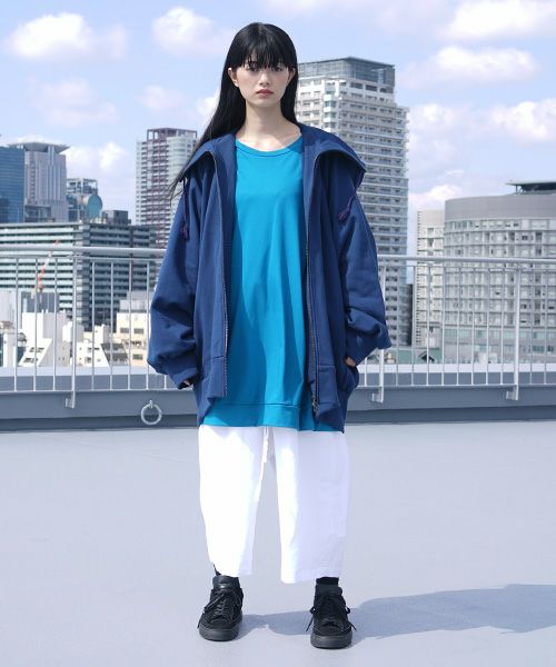 VUy.ヴウワイ.big hoody vuy-s23-k04[BLUE]_