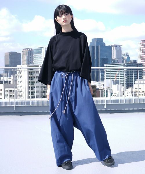 VUy.ヴウワイ.wide silhouette pants vuy-s12-p01[BLUE]
