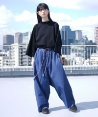 VUy.ヴウワイ.wide silhouette pants vuy-s12-p01[BLUE]