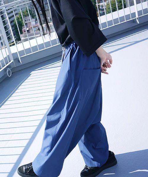 VUy.ヴウワイ.wide silhouette pants vuy-s12-p01[BLUE]