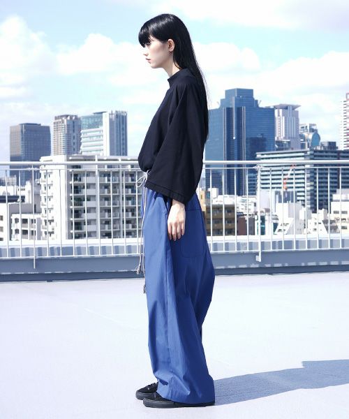 VUy.ヴウワイ.wide silhouette pants vuy-s12-p01[BLUE]