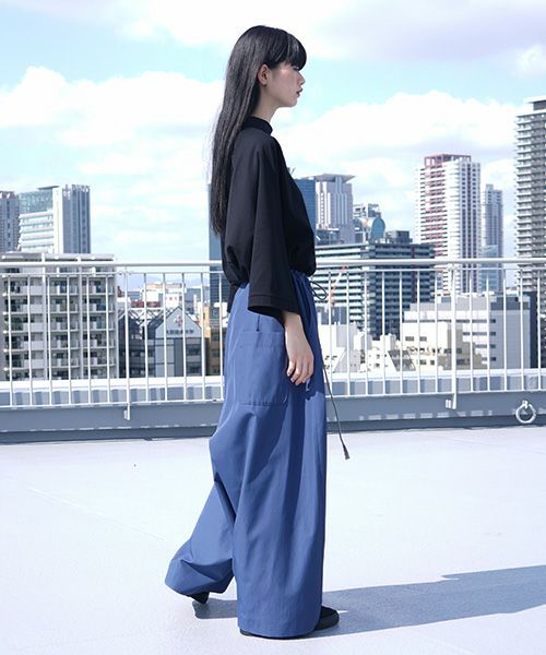 VUy.ヴウワイ.wide silhouette pants vuy-s12-p01[BLUE]
