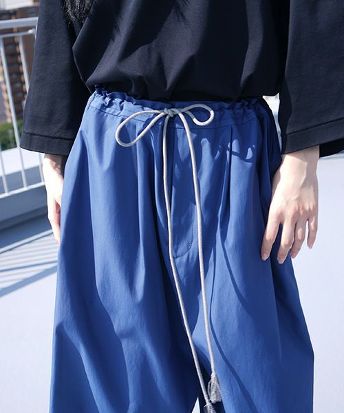 VUy.ヴウワイ.wide silhouette pants vuy-s12-p01[BLUE]