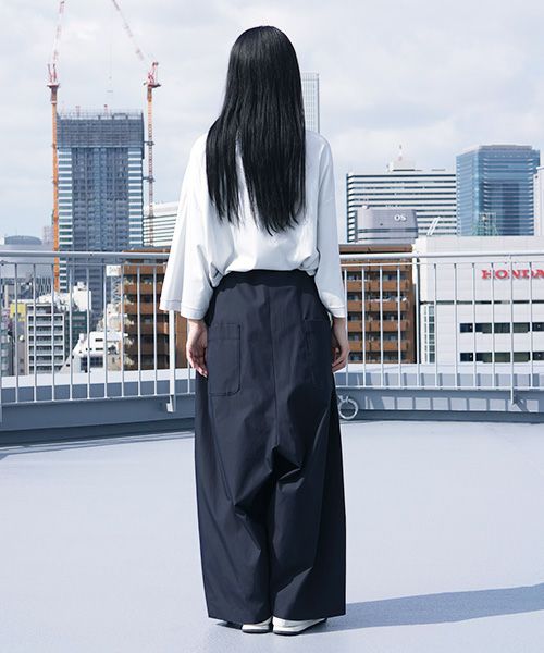 VUy.ヴウワイ.wide silhouette pants vuy-s12-p01[BLACK]