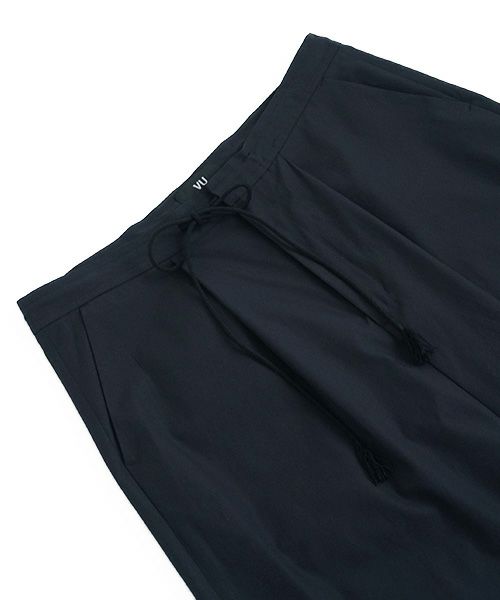 VUy.ヴウワイ.wide silhouette pants vuy-s12-p01[BLACK]