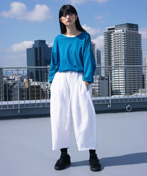 VUy.ヴウワイ.wide short pants vuy-s12-p02[WHITE]_