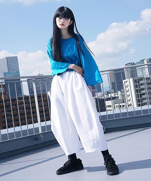VUy.ヴウワイ.wide short pants vuy-s12-p02[WHITE]_
