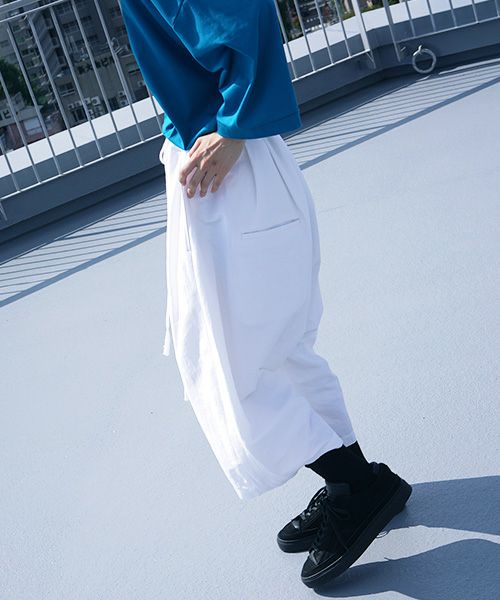 VUy.ヴウワイ.wide short pants vuy-s12-p02[WHITE]_