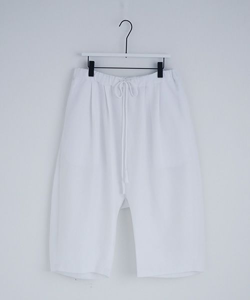 VUy.ヴウワイ.wide short pants vuy-s12-p02[WHITE]_