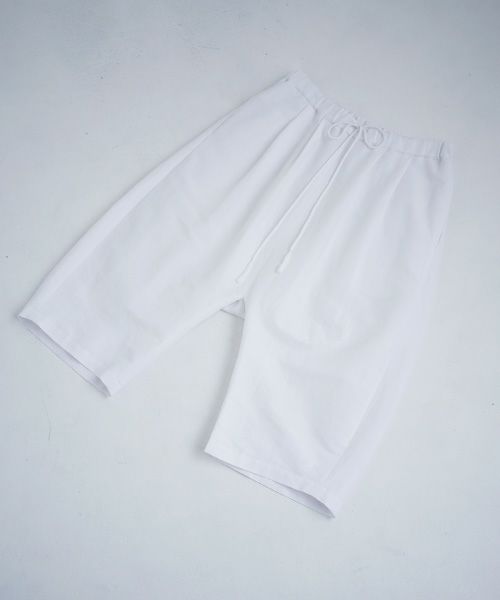 VUy.ヴウワイ.wide short pants vuy-s12-p02[WHITE]_