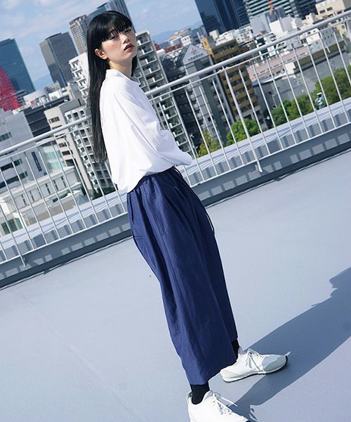 VUy.ヴウワイ.wide short pants vuy-s12-p02[BLUE]