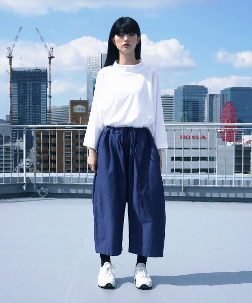 VUy.ヴウワイ.wide short pants vuy-s12-p02[BLUE]