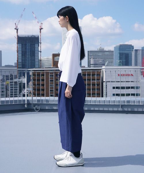 VUy.ヴウワイ.wide short pants vuy-s12-p02[BLUE]