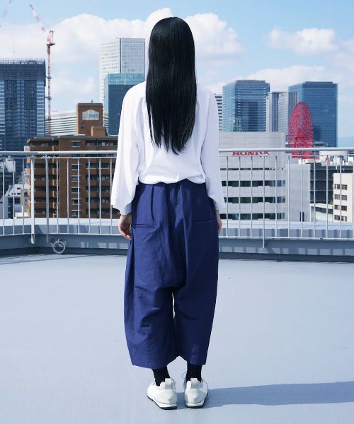VUy.ヴウワイ.wide short pants vuy-s12-p02[BLUE]