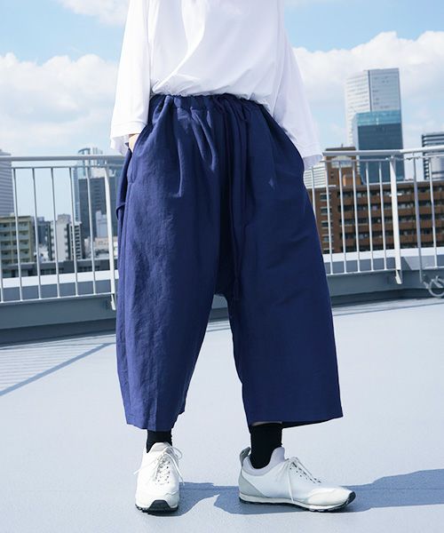 VUy.ヴウワイ.wide short pants vuy-s12-p02[BLUE]