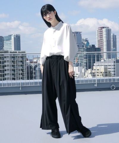 VUy.ヴウワイ.box slit psnts vuy-s12-p03[BLACK]