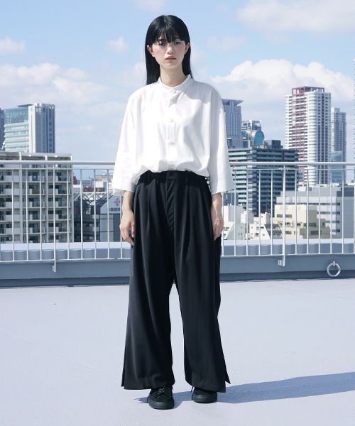 VUy.ヴウワイ.box slit psnts vuy-s12-p03[BLACK]