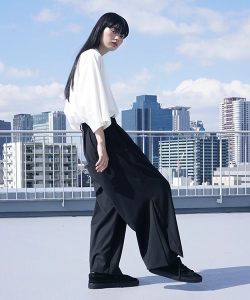 VUy.ヴウワイ.box slit psnts vuy-s12-p03[BLACK]