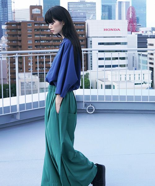 VUy.ヴウワイ.box slit psnts vuy-s12-p03[GREEN]_