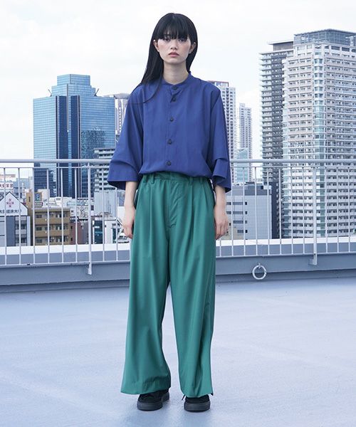 VUy.ヴウワイ.box slit psnts vuy-s12-p03[GREEN]_