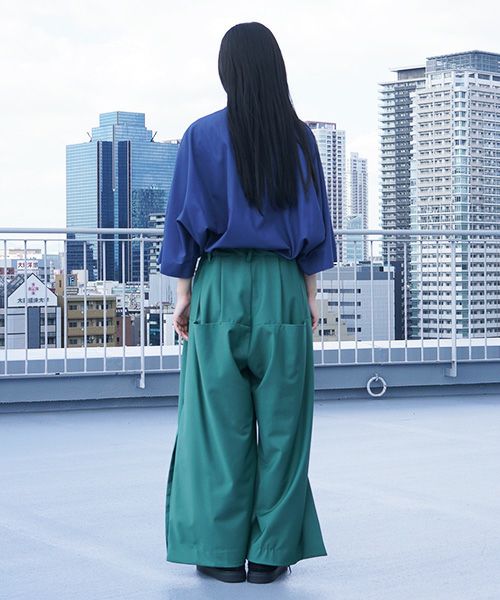 VUy.ヴウワイ.box slit psnts vuy-s12-p03[GREEN]_