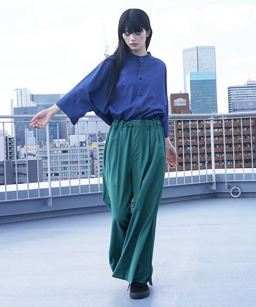 VUy.ヴウワイ.box slit psnts vuy-s12-p03[GREEN]_