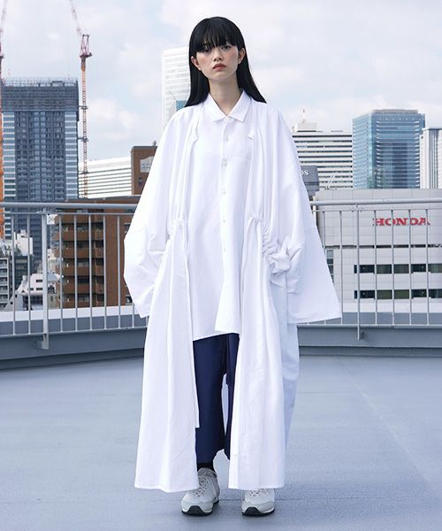 VUy.ヴウワイ.gown coat vuy-s12-c01[WHITE]