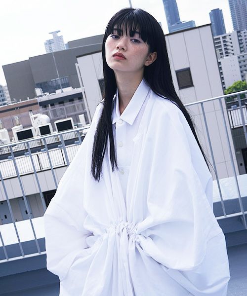 VUy.ヴウワイ.gown coat vuy-s12-c01[WHITE]