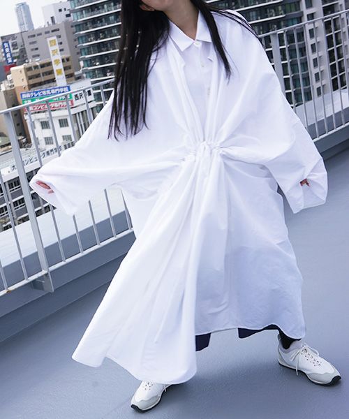 VUy.ヴウワイ.gown coat vuy-s12-c01[WHITE]