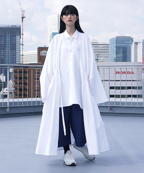VUy.ヴウワイ.gown coat vuy-s12-c01[WHITE]