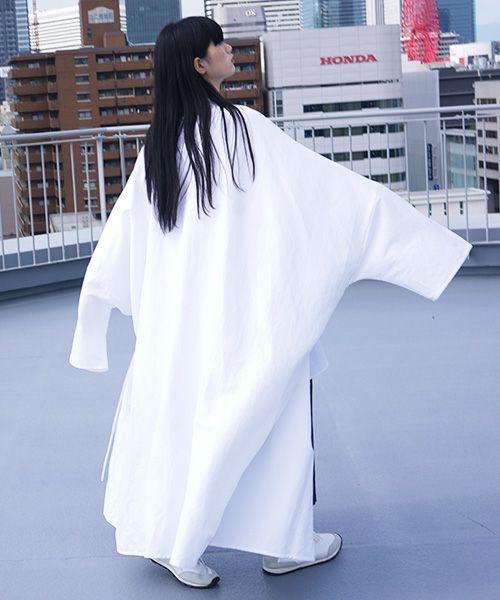 VUy.ヴウワイ.gown coat vuy-s12-c01[WHITE]