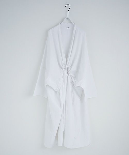 VUy.ヴウワイ.gown coat vuy-s12-c01[WHITE]