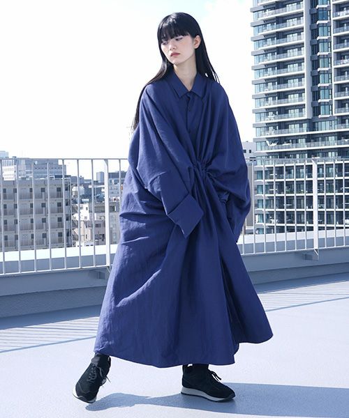 VUy.ヴウワイ.gown coat vuy-s12-c01[BLUE]
