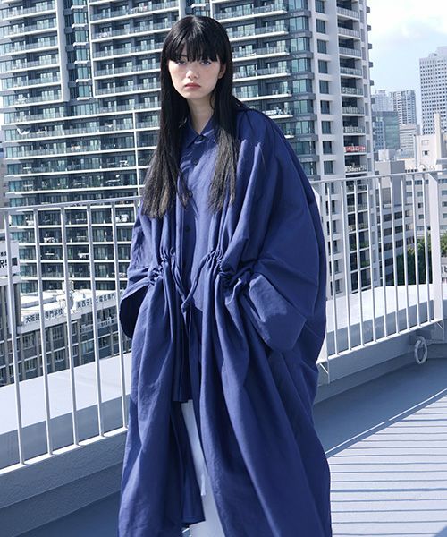 VUy.ヴウワイ.gown coat vuy-s12-c01[BLUE]