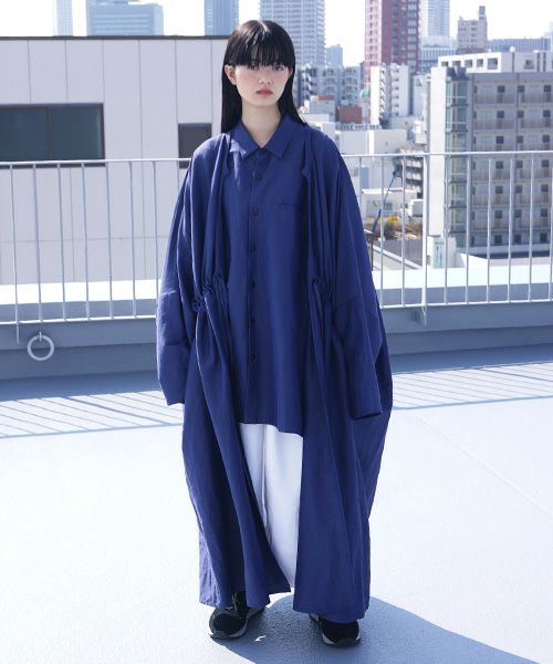 VUy.ヴウワイ.gown coat vuy-s12-c01[BLUE]