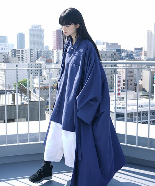 VUy.ヴウワイ.gown coat vuy-s12-c01[BLUE]